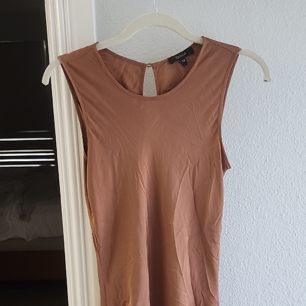 Silk Midi Tank Dress – Washable